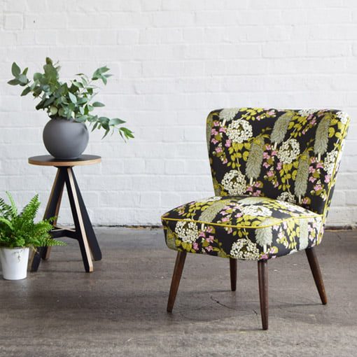 floral cocktail chair