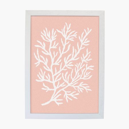 art-print-birdsnest-coral-blush-white-frame-Abigail-Borg