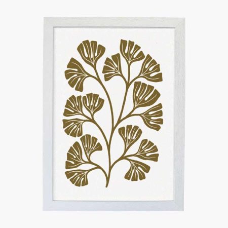 art-print-brancing-coral-gold-white-frame-Abigail-Borg