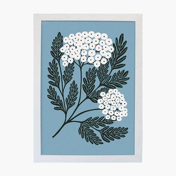 art-print-tansy-blue-white-frame-Abigail-Borg