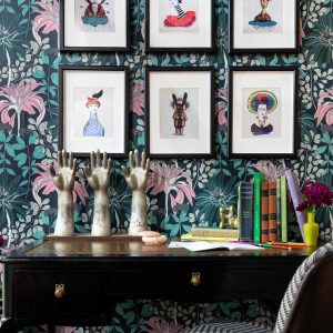 Mathilda Midnight Wallpaper | Abigail Borg | Wallpapers, Fabrics ...