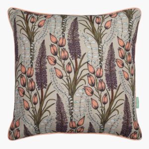 Foxtail Lily Taupe Cushion