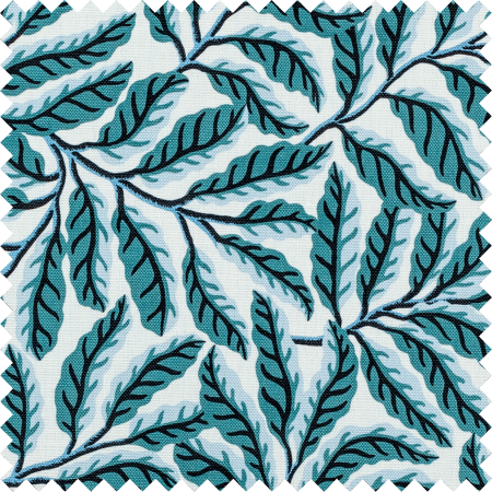 Leafy Forest Zigzag Fabric By Abigail Borg-4